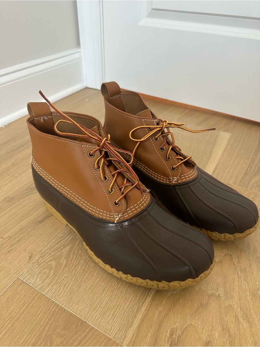 LL Bean 6” Bean Boots Men’s Size 14 Wide Waterproof Hiking Hunting Outdoors Wood